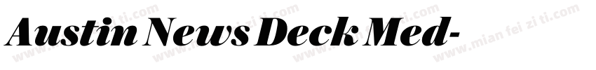 Austin News Deck Med字体转换